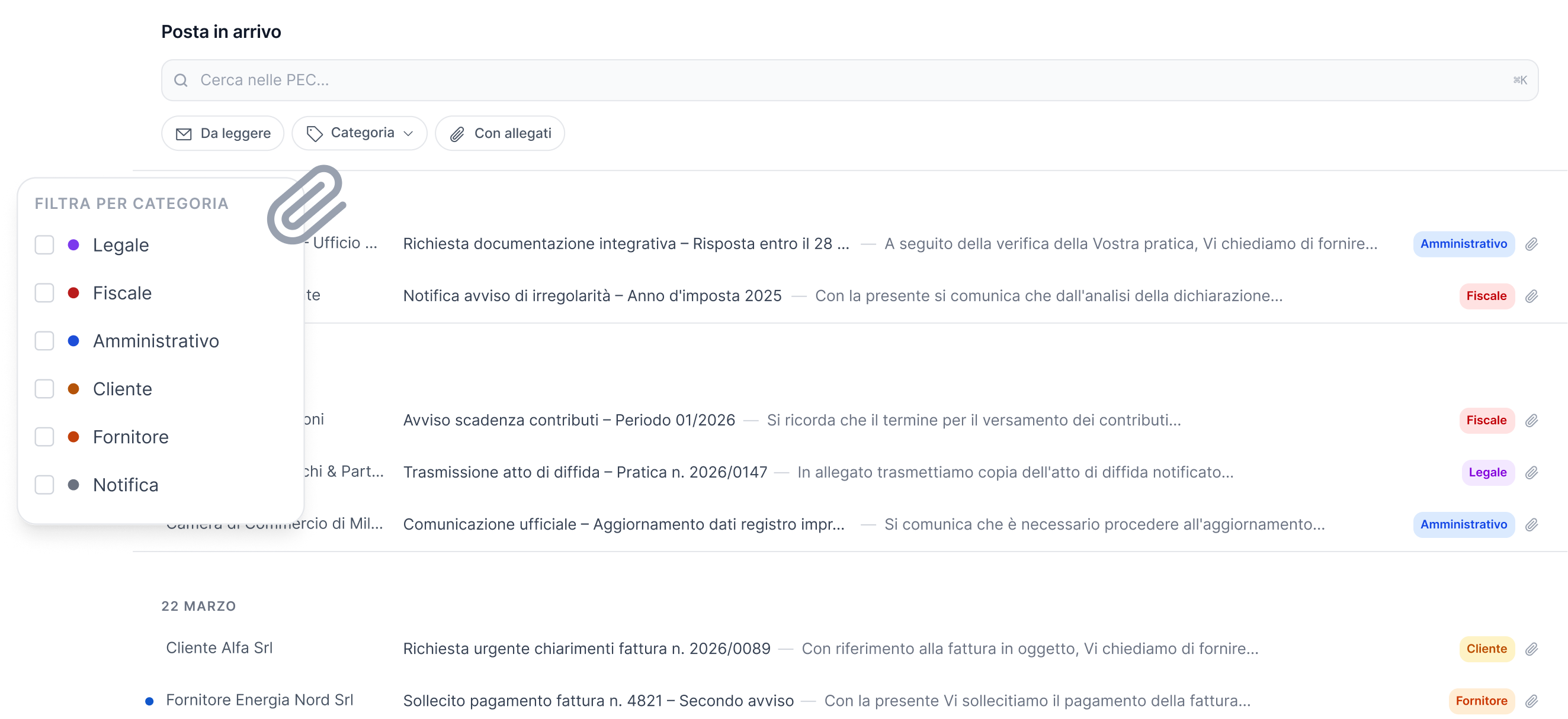 Casella PEC intelligente